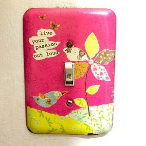 Live Your Passion light switch cover